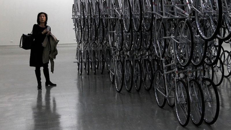 Illustration for article titled Ai Wei Wei's Forever Bicycles Is Like Looking into a Two-Wheeled Infinity Mirror